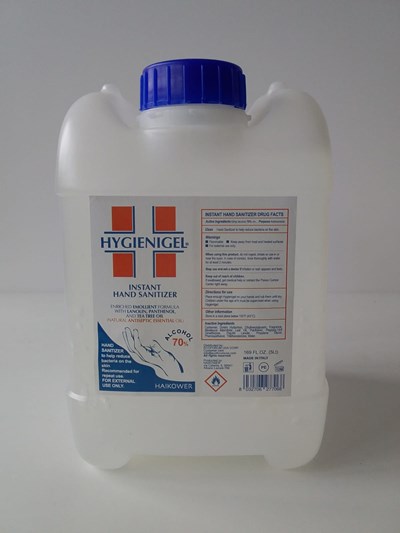 Label (Haikower   Hygienigel 5lt   Front)